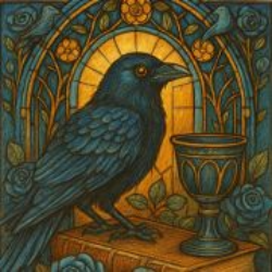 The Raven Book Lounge logo